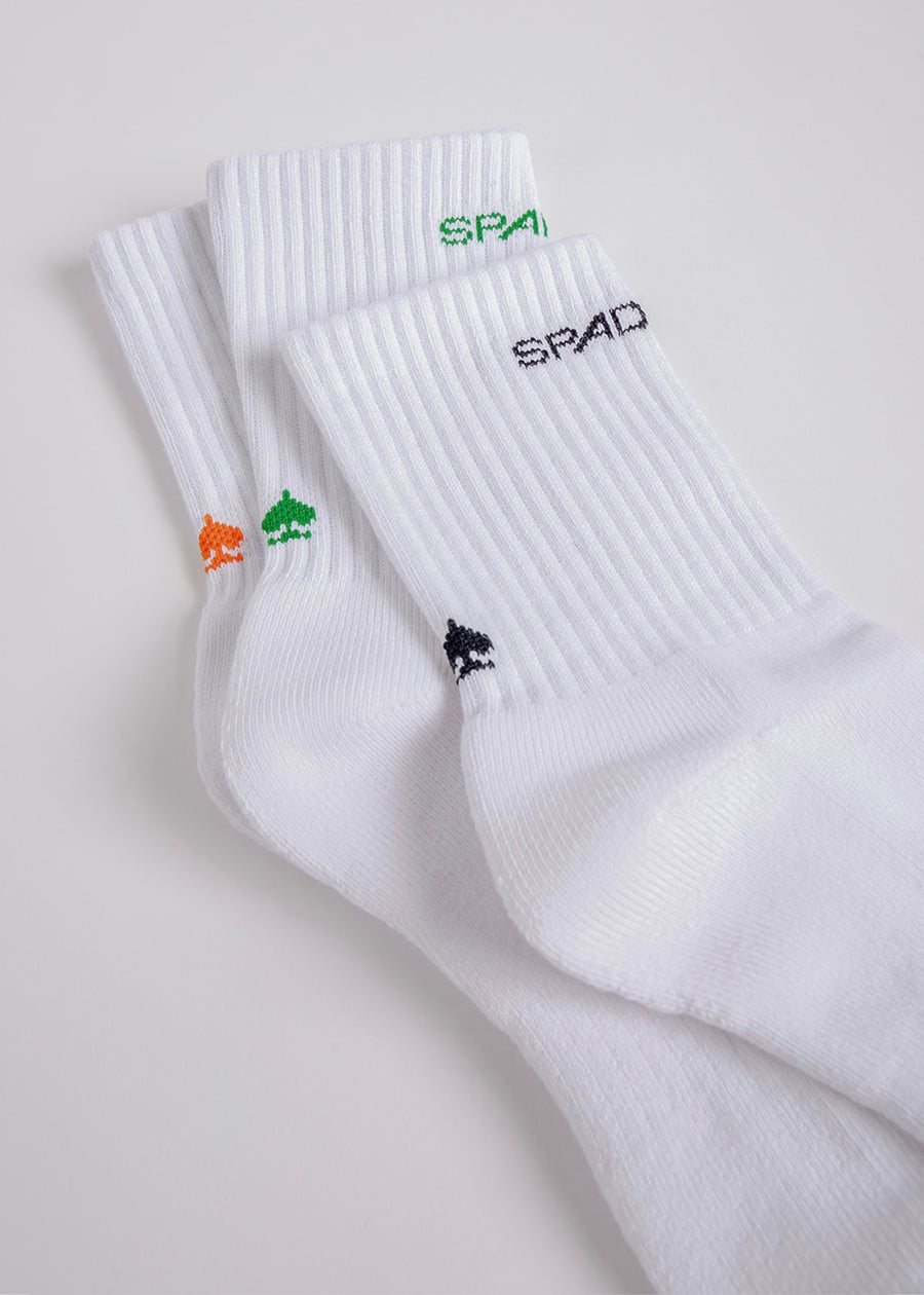 Basic Logo Socks (White/Black)